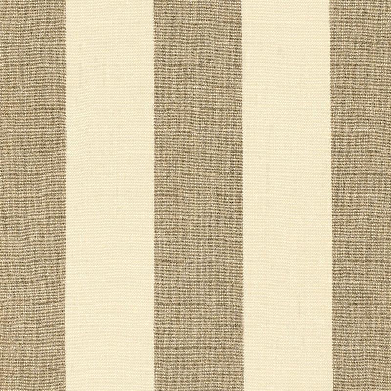 Schumacher Kerry Linen Stripe Natural Fabric