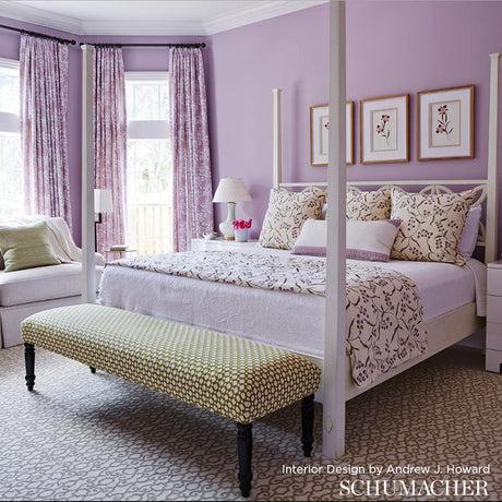 Schumacher Betwixt Grass/Ivory Fabric