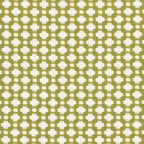 Schumacher Betwixt Grass/Ivory Fabric
