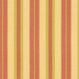 Schumacher Beacon Cotton Stripe Maize/Pear/Coral Fabric