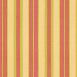 Schumacher Beacon Cotton Stripe Maize/Pear/Coral Fabric