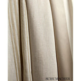 Schumacher Wesley Ticking Stripe Sand Fabric