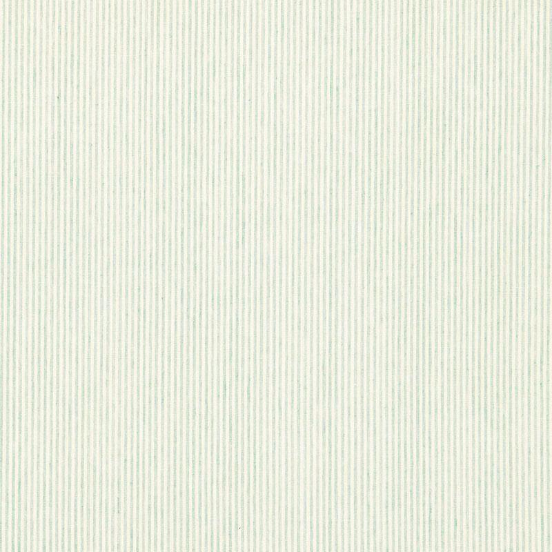 Schumacher Wesley Ticking Stripe Aqua Fabric