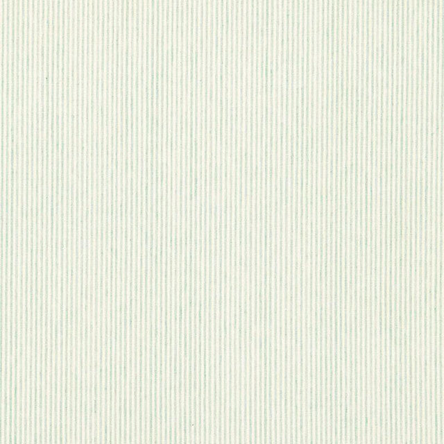 Schumacher Wesley Ticking Stripe Aqua Fabric