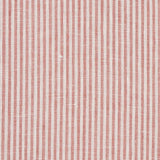 Schumacher Wesley Ticking Stripe Coral Fabric