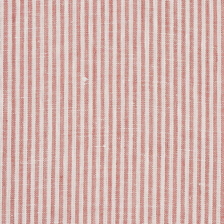 Schumacher Wesley Ticking Stripe Coral Fabric