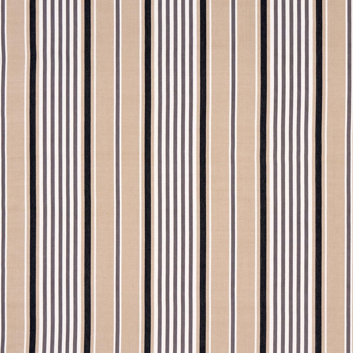 Schumacher Minzer Cotton Stripe Neutral Fabric