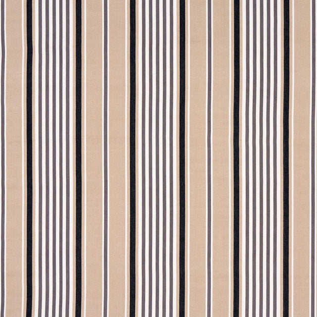 Schumacher Minzer Cotton Stripe Neutral Fabric