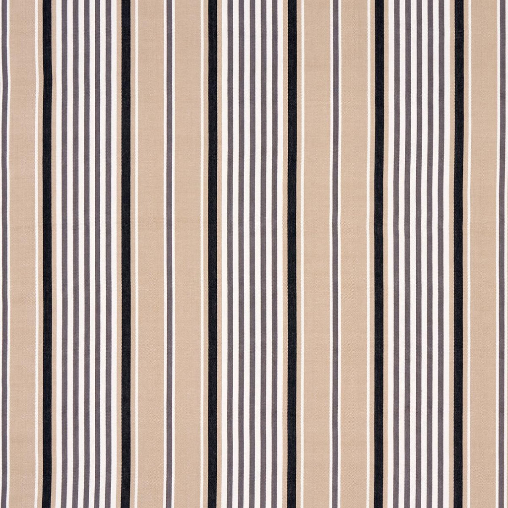 Schumacher Minzer Cotton Stripe Neutral Fabric