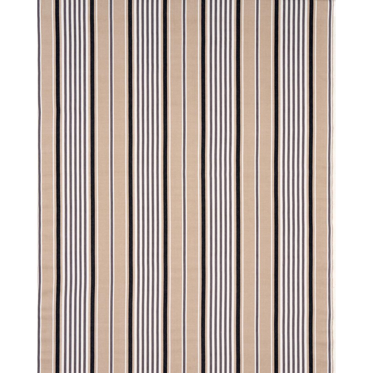 Schumacher Minzer Cotton Stripe Neutral Fabric