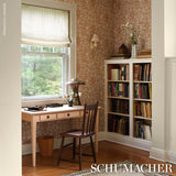 Schumacher Wellfleet Ticking Stripe Pebble Fabric