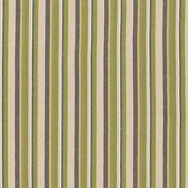 Schumacher Kiawah Stripe Vert Fabric