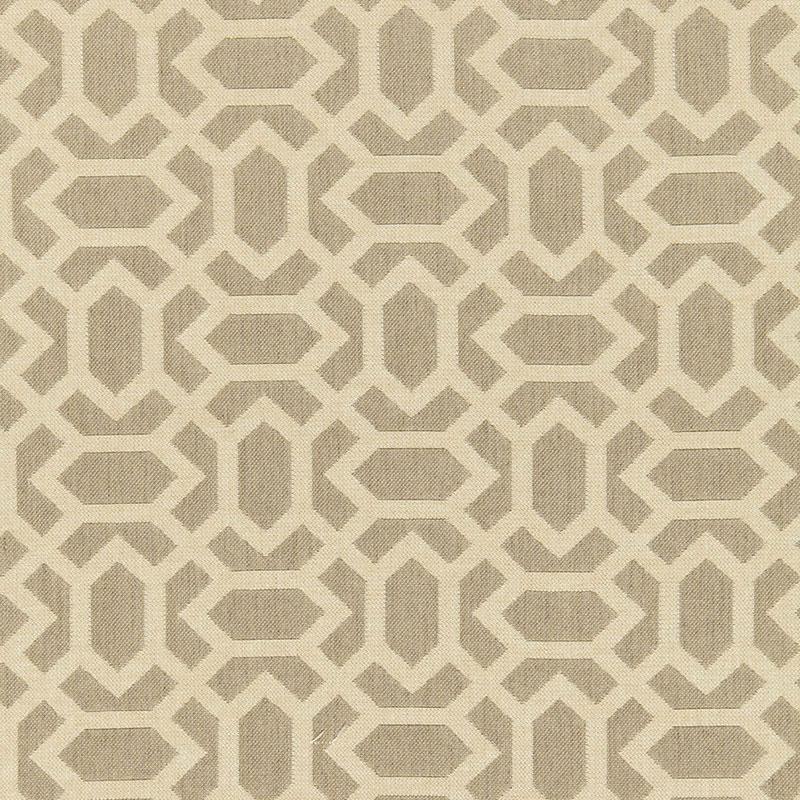 Schumacher San Remo Fret Sahara Fabric