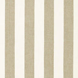 Schumacher Augustin Linen Stripe Linen / Ivory Fabric