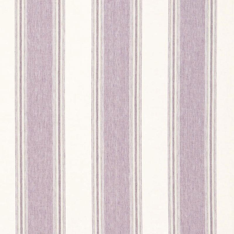 Schumacher Savannah Linen Stripe Lavender Fabric