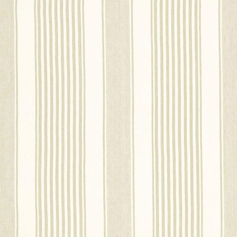 Schumacher Summerville Linen Stripe Dune Fabric