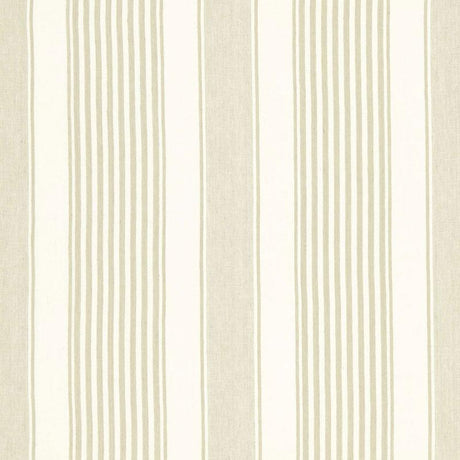 Schumacher Summerville Linen Stripe Dune Fabric