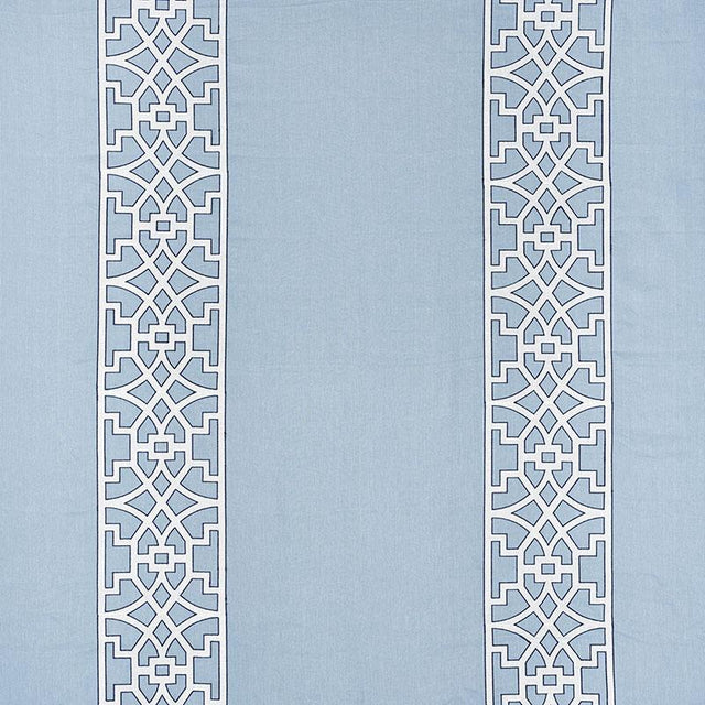 Schumacher Don'T Fret Sky Fabric