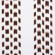 Schumacher Izmir Ikat Stripe Cocoa Fabric