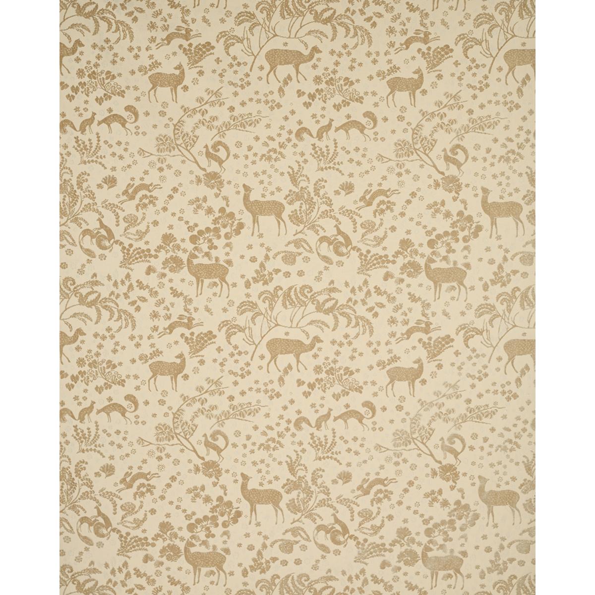 Schumacher Arbor Forest Champagne Fabric