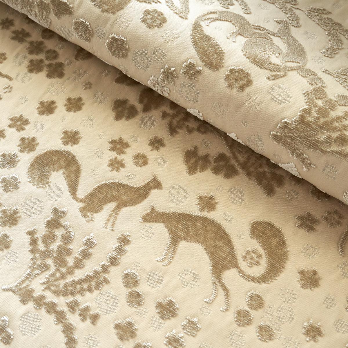 Schumacher Arbor Forest Champagne Fabric