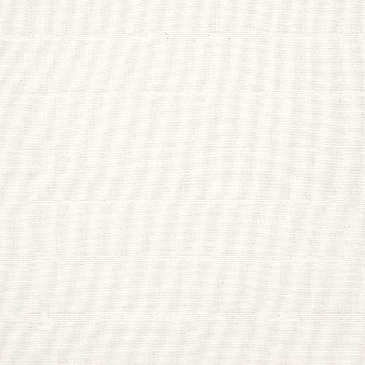 Schumacher Cambaya Handwoven Stripe White Fabric