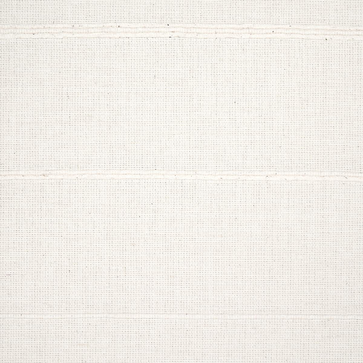 Schumacher Cambaya Handwoven Stripe White Fabric
