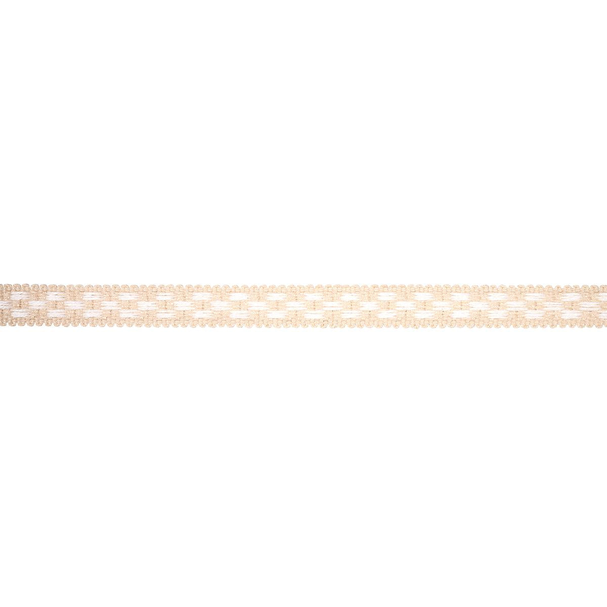 Schumacher Crawford Check Tape Narrow Coffee Trim