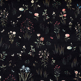 Schumacher Primavera Velvet Black Fabric
