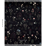 Schumacher Primavera Velvet Black Fabric