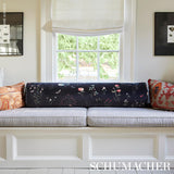 Schumacher Primavera Velvet Black Fabric