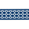 Schumacher Navy Lattice Indoor/Outdoor Tape