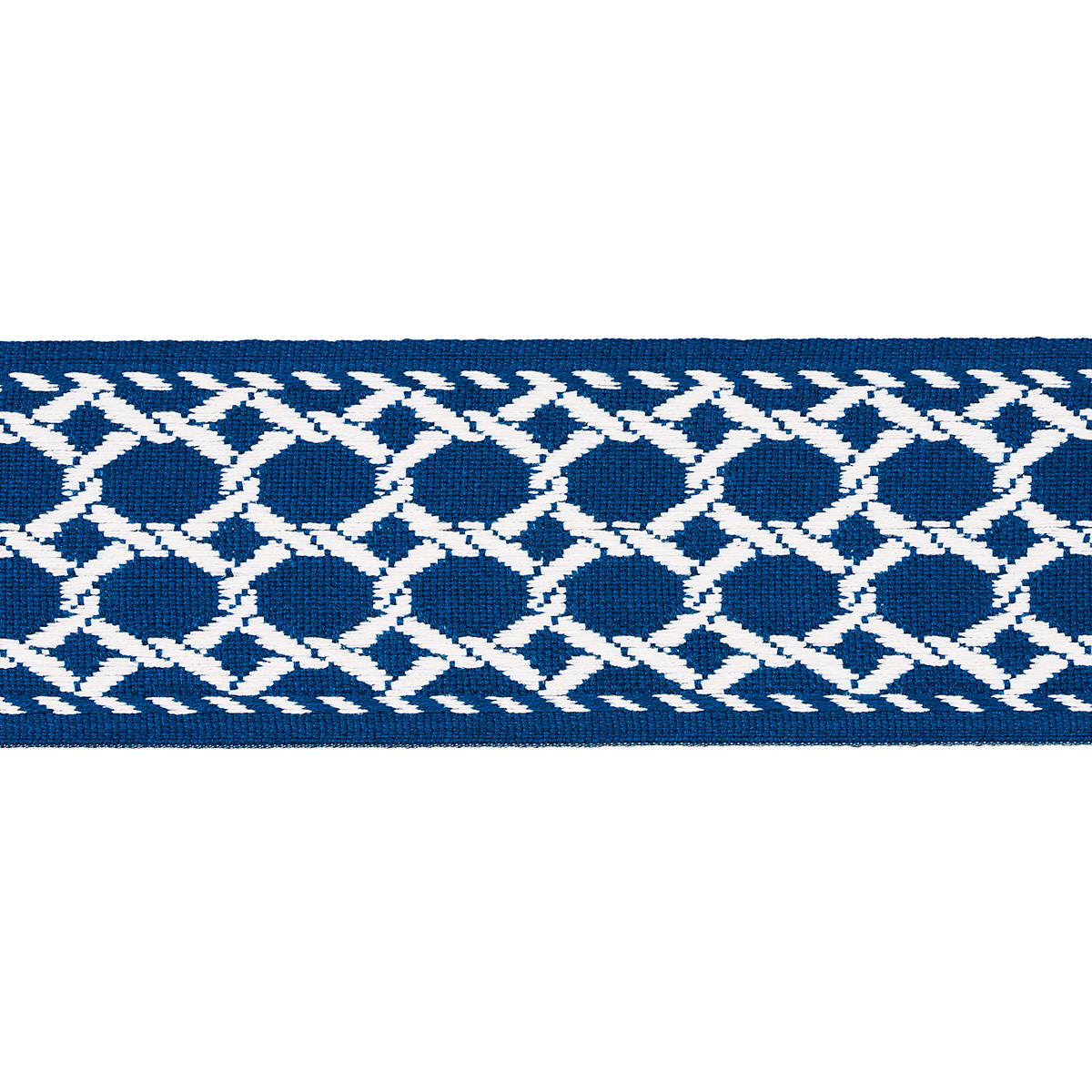 Schumacher Navy Lattice Indoor/Outdoor Tape