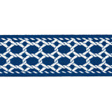 Schumacher Navy Lattice Indoor/Outdoor Tape