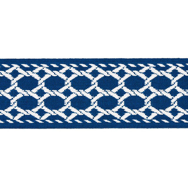 Schumacher Navy Lattice Indoor/Outdoor Tape