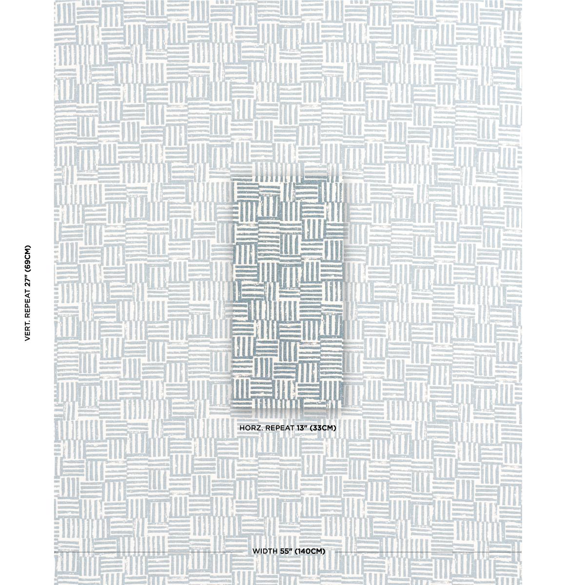 Schumacher Patchwork Ocean Fabric