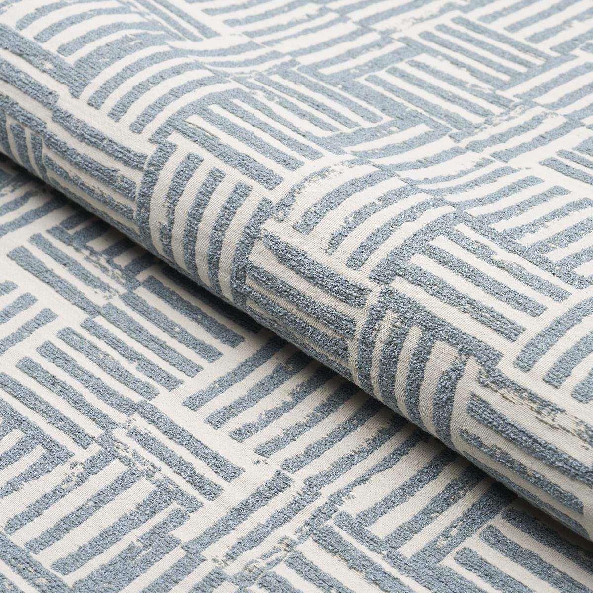 Schumacher Patchwork Ocean Fabric