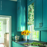 Schumacher Plaisirs De La Chine Emerald & Peacock Fabric