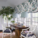 Schumacher Plaisirs De La Chine Emerald & Peacock Fabric