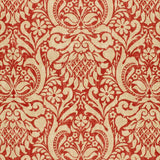 Schumacher Valencay Damask Terracotta Fabric