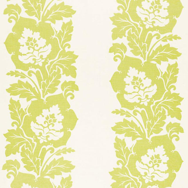 Schumacher Margate Damask Print Apple Fabric