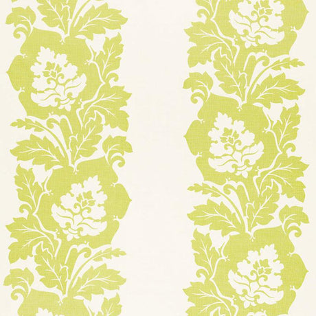 Schumacher Margate Damask Print Apple Fabric