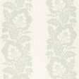 Schumacher Margate Damask Print Sky Fabric