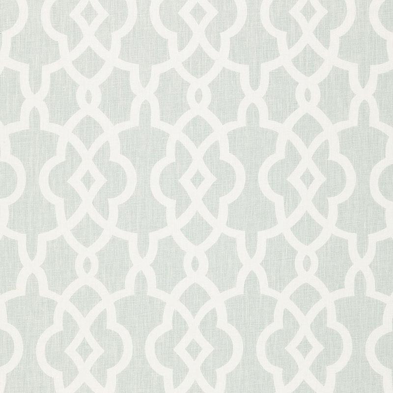 Schumacher Summer Palace Fret Mineral Fabric