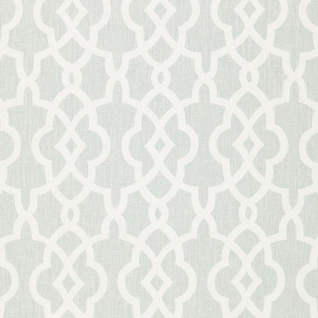 Schumacher Summer Palace Fret Mineral Fabric