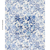 Schumacher Huntington Gardens Bleu Marine Fabric