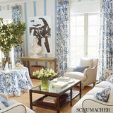 Schumacher Huntington Gardens Bleu Marine Fabric