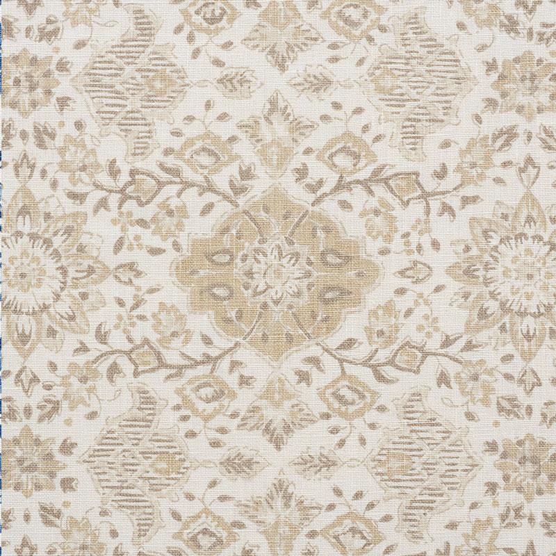 Schumacher Montecito Floral Neutral Fabric