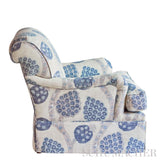 Schumacher Annabel Warp Print Blue Fabric