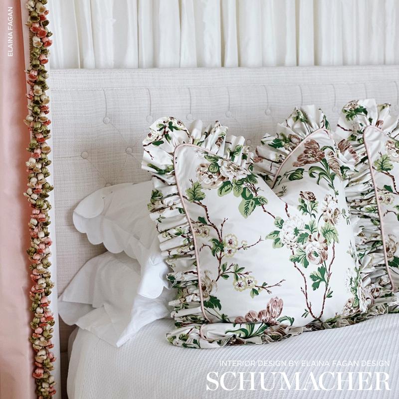 Schumacher Betty Chintz Quiet Pink Fabric